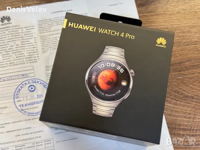 Huawei Watch 4 Pro E-Sim Titanium Гаранция! , снимка 1 - Резервни части за телефони - 46868934