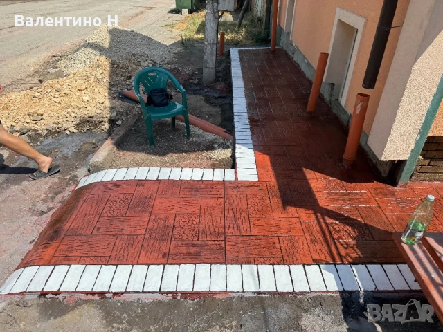 Щампован Бетон , ресан и всичко за вашия двор , снимка 14 - Ремонти на къщи - 49625606