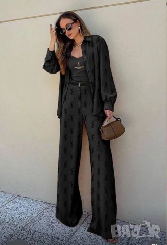 дамски комплект риза, панталон, потник и колан
ysl saint laurent , снимка 2 - Комплекти - 51700206
