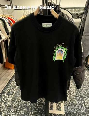 Casa Blanca Мъжка Черна Тениска👕Мъжка Блуза С Къс Ръкав В Черен Цвят Код Mens P.114, снимка 2 - Тениски - 53821884