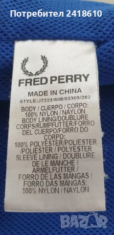 Fred Perry Mens Wind Jacket Size 2XL Пролет - Есен ОРИГИНАЛ! Мъжко Яке!, снимка 11 - Якета - 49647333