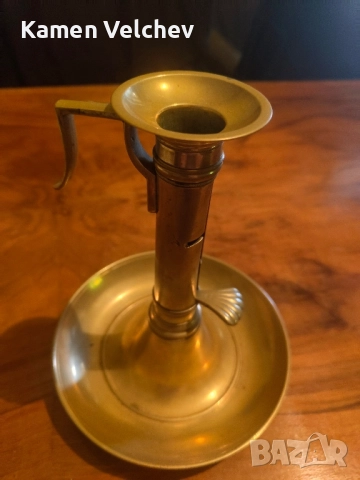 стар немски бронзово меден свещник...