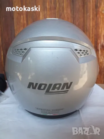 Nolan N103 Special N-Com отварящ се мото шлем каска за мотор с тъмни очила сив, снимка 4 - Аксесоари и консумативи - 47144288