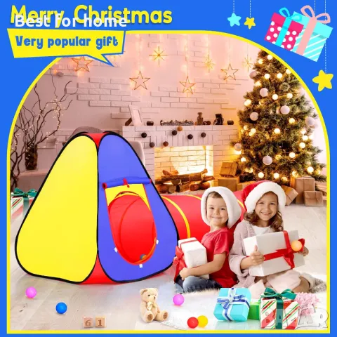 Детска палатка 3 в 1 с тунел Rainbow, снимка 7 - Други - 49618425