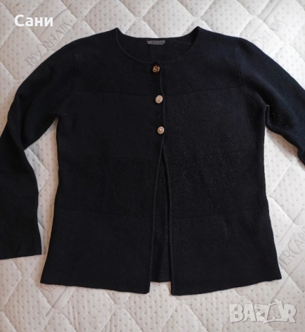 Черна жилетка с копчета , снимка 5 - Жилетки - 51748772