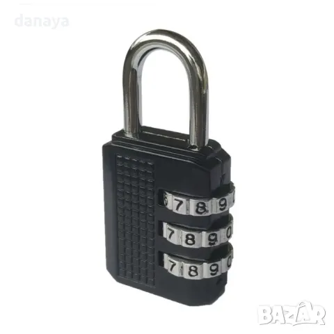 5848 Катинар с 3 цифрен код за багаж катинар с шифър за куфари раници сакове, снимка 6 - Други спортове - 49965284