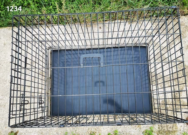 транспортна клетка метална сгъваема 92x61x67см за куче, стационар, снимка 4 - За кучета - 52861418