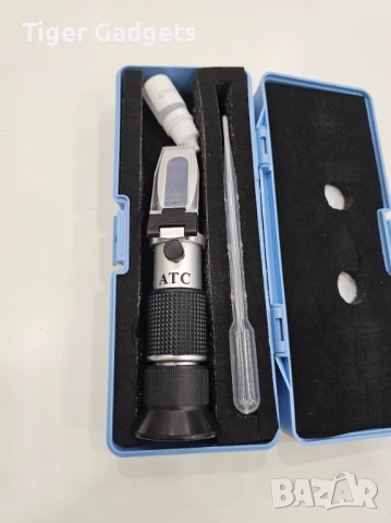 Ръчен рефрактометър за мед 58–90% Brix ATC измерване на захарност и влажност, снимка 5 - Други инструменти - 54227234