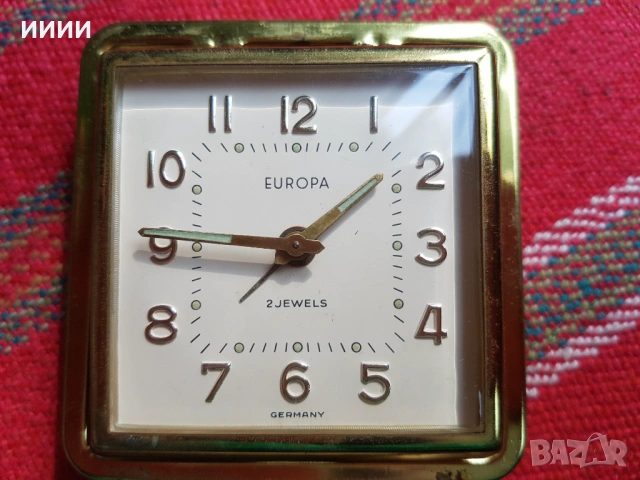 Джобен часовник будилник , снимка 2 - Антикварни и старинни предмети - 53718726
