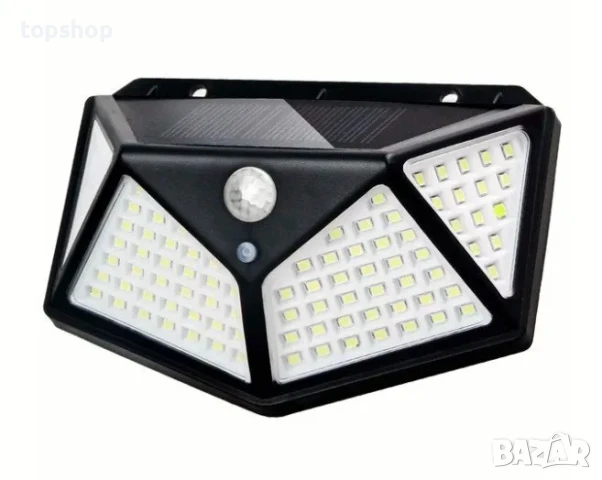 НОВ Соларен прожектор /малък/ KAPP SH-100 - със сензор за движение