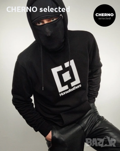 Мъжки суичър с качулка HORSEFEATHERS Leader Hoodie – размер L – Отлично състояние, снимка 5 - Суичъри - 53864509