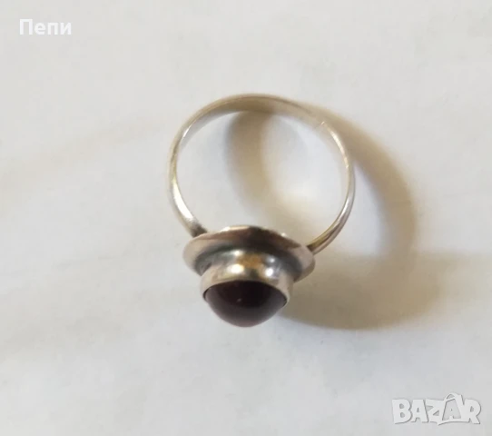 Сребърен пръстен с "Тигрово око", снимка 2 - Пръстени - 51229034