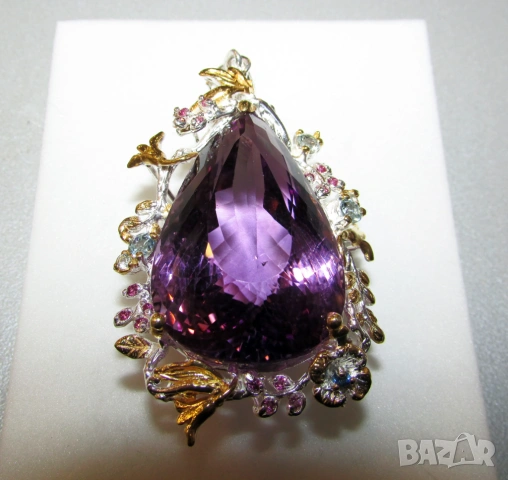 Аметист 65x34x21, 80 карата, тегло 29.9 гр.