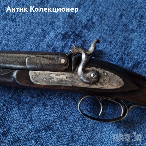 Дамаска Пушка Колекционерска, много рядка 1860-1890 гг., снимка 1