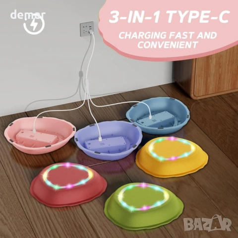 Детски стъпала, неплъзгащи се и издръжливи сензорни играчки, стъпала за баланс, 3-5 години, снимка 2 - Образователни игри - 53411302