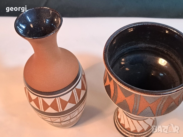 немски керамични вази Udo Mertzdorf 28/6, снимка 4 - Вази - 52066088