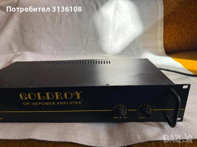Усилвател GOLDROY GM 100, снимка 2 - Ресийвъри, усилватели, смесителни пултове - 53770989