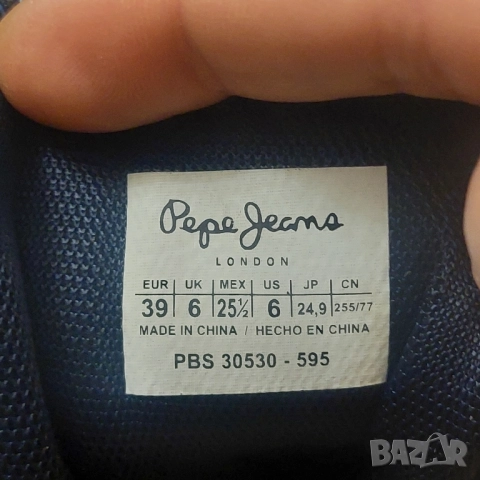 PEPE JEANS PEAK номер 39 туристически обувки / маратонки водоустойчиви , снимка 6 - Детски маратонки - 52655584