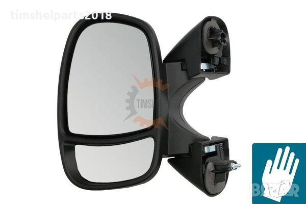Външно огледало "Ръчно" за Renault Trafic II , Opel Vivaro, Nissan 2001-2013год. - Шофьорска страна