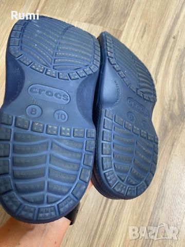Оригинални тъмно сини чехли чехли Crocs ! 41-42 н, снимка 7 - Мъжки чехли - 46366677
