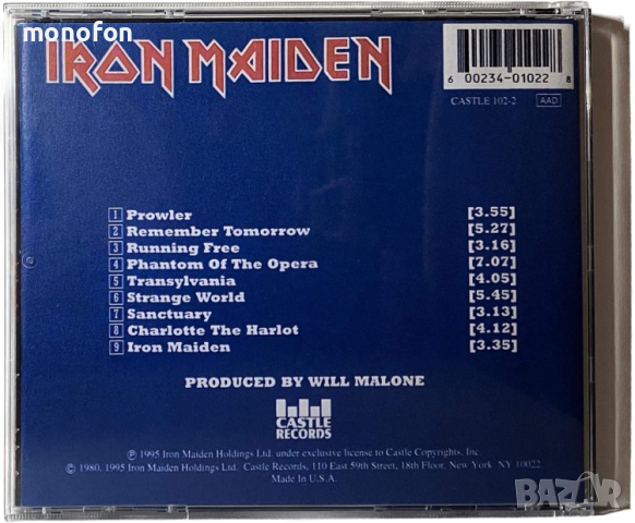 Iron Maiden - Iron Maiden (продаден), снимка 2 - CD дискове - 45005715