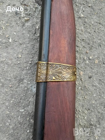 Много Красива Реплика на кремъчна пушка джапане в добро състояние 1.10м дълга работещ механизъм, снимка 5 - Антикварни и старинни предмети - 53665512