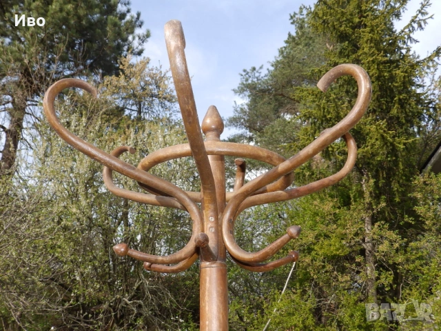 Стара дървена закачалка за дрехи , снимка 5 - Закачалки - 54237429