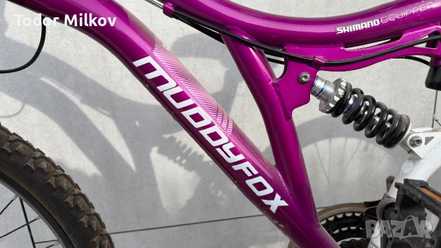 Детски велосипед Muddyfox 24 цола. Скорости Shimano, снимка 3 - Велосипеди - 54111901