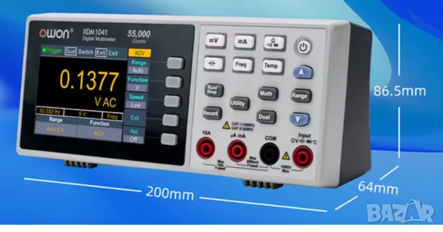 OWON XDM1241 цифров мултиметър, снимка 3 - Друга електроника - 52658301
