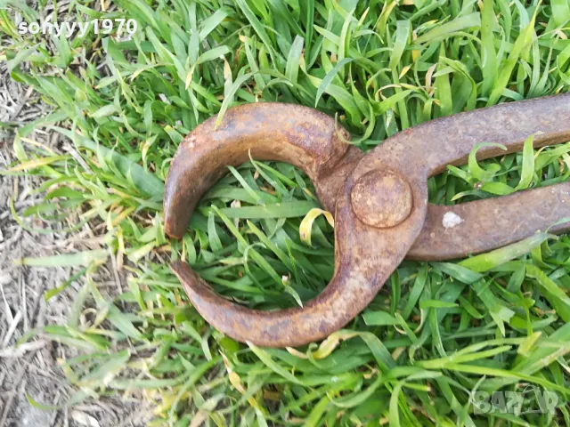 АНТИКИ-СТАРИ КЛЕЩИ КОВАШКИ 39СМ 1204251916, снимка 9 - Антикварни и старинни предмети - 49873290