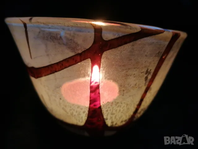 Свещник мурано 🕯️❤️, снимка 5 - Декорация за дома - 47814276