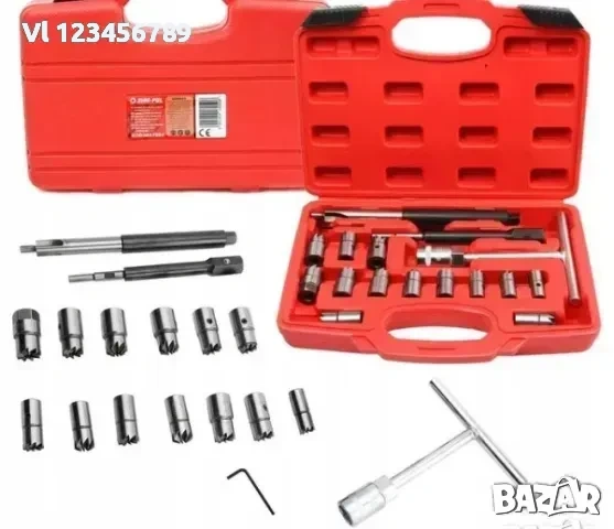 Комплект фрези за почистване леглата на дюзи 17 части Mar-Pol , M57684, снимка 4 - Аксесоари и консумативи - 53877232