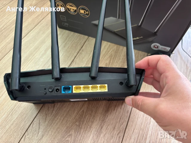 Рутер ASUS RT-AX57 Dual-band, WI-FI 6, Gigabit, снимка 2 - Рутери - 50724793