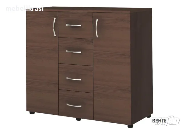 Скрин Аполо 4 в цвят Дъб сонома. Наличен!, снимка 5 - Скринове - 49858349