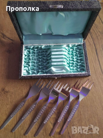 Висококачествен комплект от Немски десертни вилици, неръждаеми 18/10, снимка 9 - Прибори за хранене, готвене и сервиране - 53883003