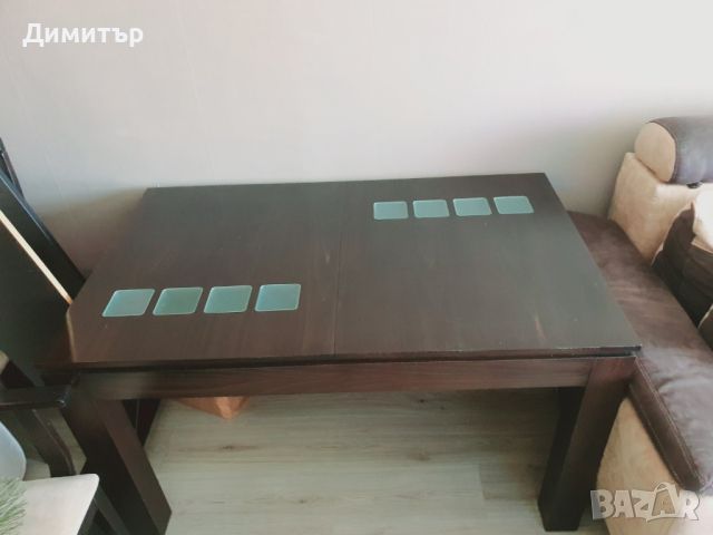 Трапезна маса с 6 стола, снимка 2 - Маси - 45193589
