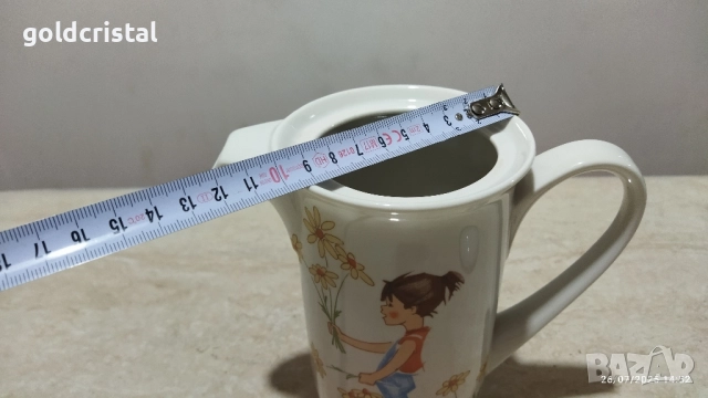 български порцелан чайник кана детски мотив , снимка 4 - Антикварни и старинни предмети - 51717079