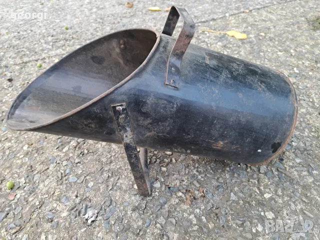 ретро метална кофа за въглища , снимка 5 - Въглища - 50396238