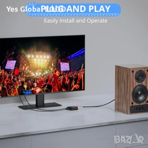 DAC конвертор CAMWAY SPDIF/Toslink към RCA аудио, снимка 4 - Аудиосистеми - 54038515