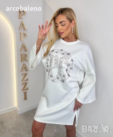 Дамска рокля-суитшърт Glam Crystal PF, 3цвята , снимка 6 - Рокли - 53587218