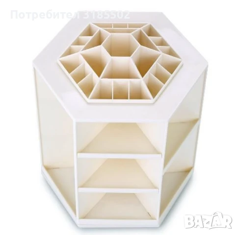 Козметичен органайзер, въртящ се на 360 градуса, капацитет до 70 продукта HZH8, снимка 10 - Други - 50928214