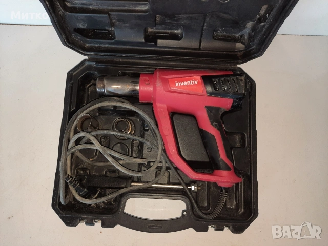 Пистолет за горещ въздух марка inventiv модел 202116 с куфарче, снимка 2 - Други инструменти - 53787964