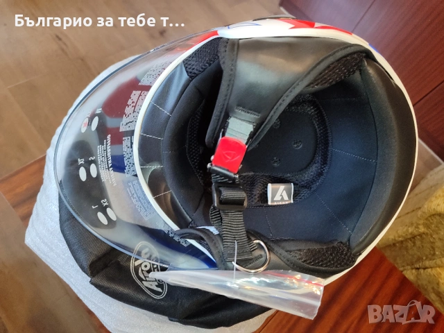 Чисто нова каска Airoh JT Convert Blue Gloss XXL 63 см., снимка 7 - Аксесоари и консумативи - 53868963