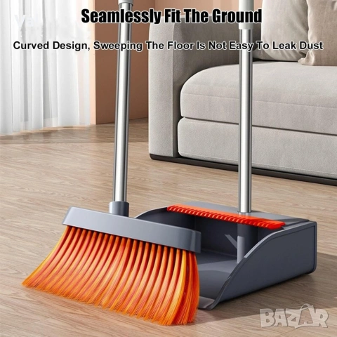 Комплект висококачествена метла с лопата, снимка 3 - Мопове, кофи, четки и метли - 54183005