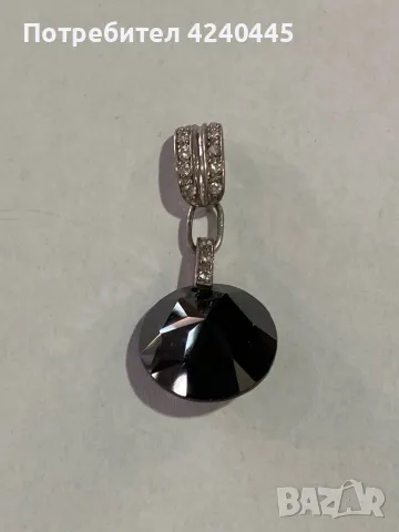 Сребърна висулка с оникс