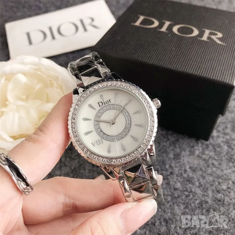 Дамски ръчен часовник Dior, бижу, часовник Диор, дамски часовник, снимка 4 - Дамски - 52221097