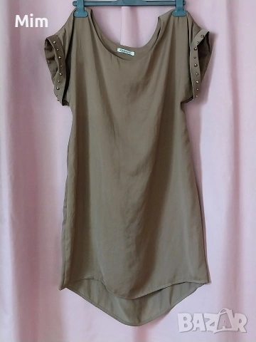 AMORGO L Италиянска свободна рокля в кафяво 