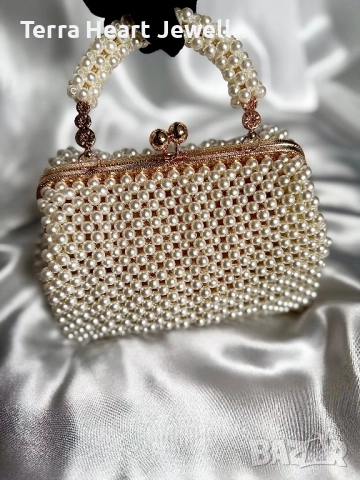 Дамска чанта перлена , снимка 3 - Чанти - 51881965