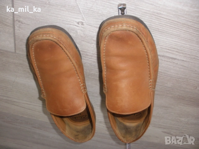 Обувки-Clarks -естествена кожа, снимка 3 - Мокасини - 53090376