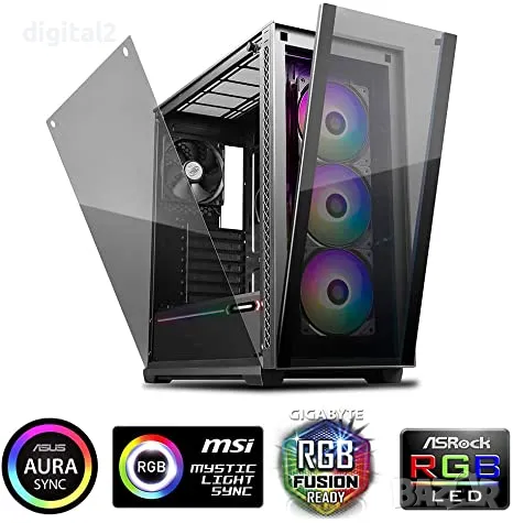 Геймърски Компютър, Ryzen 5600x ,16 GB ,RTX 3060TI 8GB, 2 TB , 24м.Гараранция, снимка 6 - Геймърски - 49434036